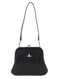 Vivienne Westwood Metal Orb Logo Clutch — Black