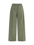 Brunello Cucinelli Mixed Cotton Trousers — Green