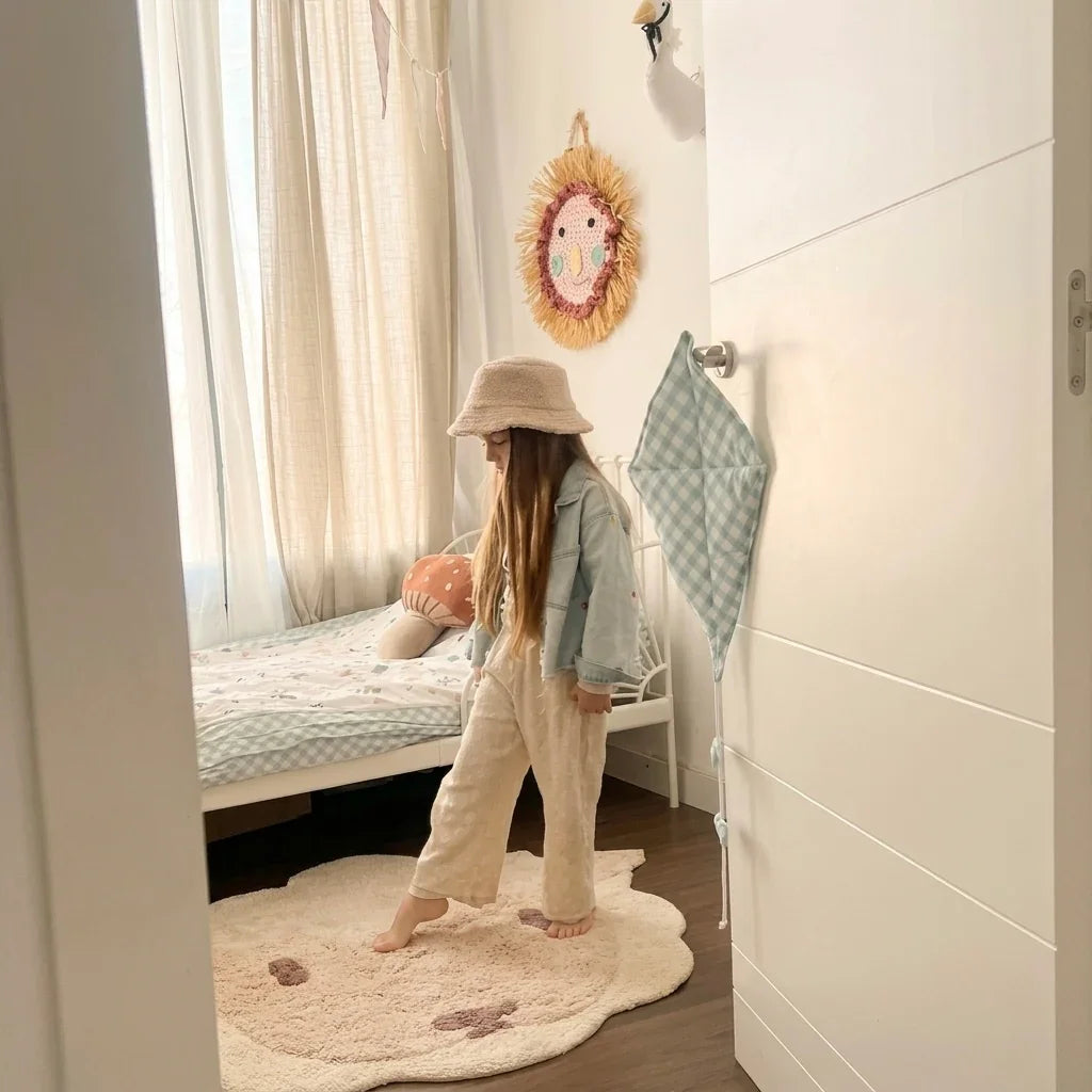 LOLHO Alfombra infantil Oveja Lavable a máquina