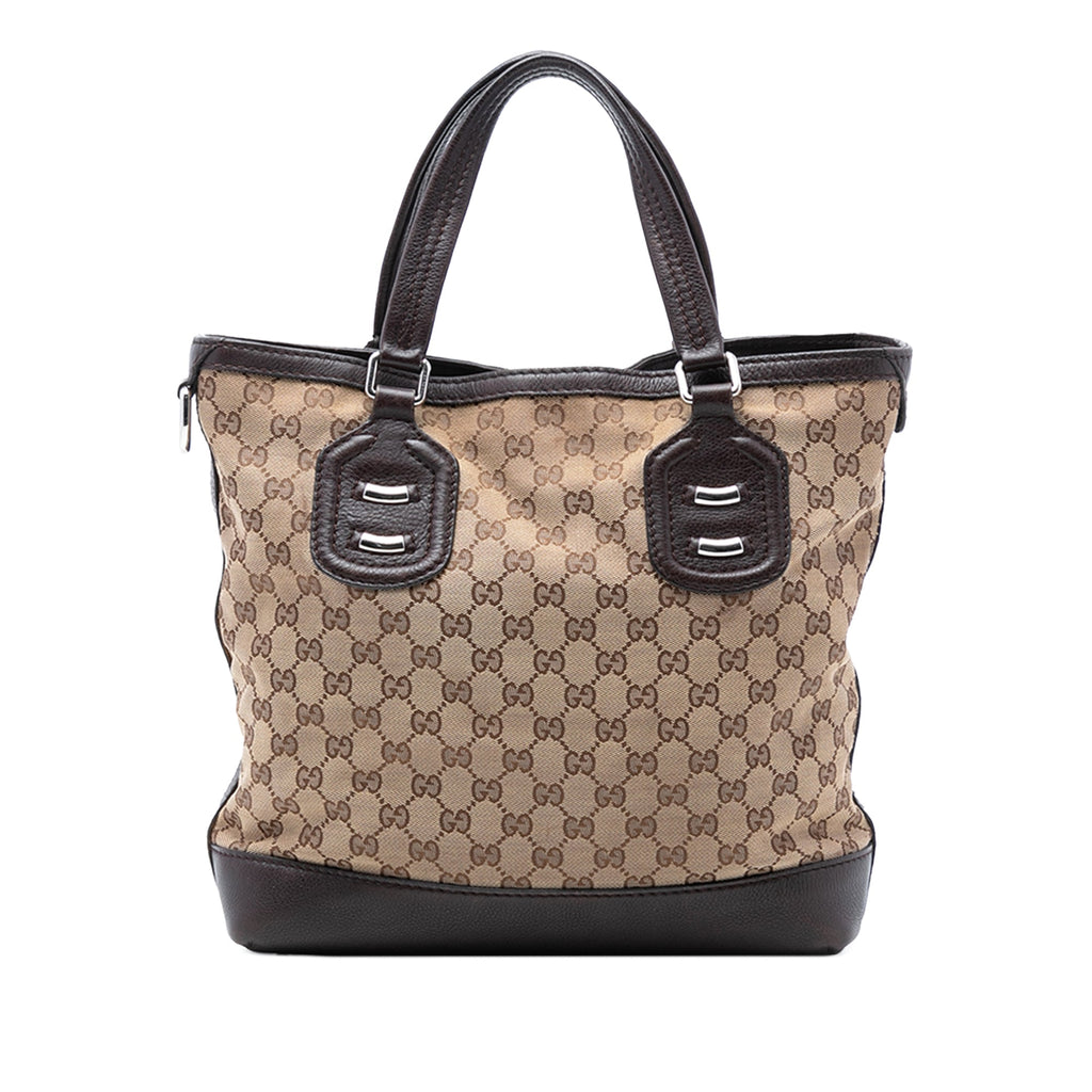 GG Canvas Techno Tag Tote