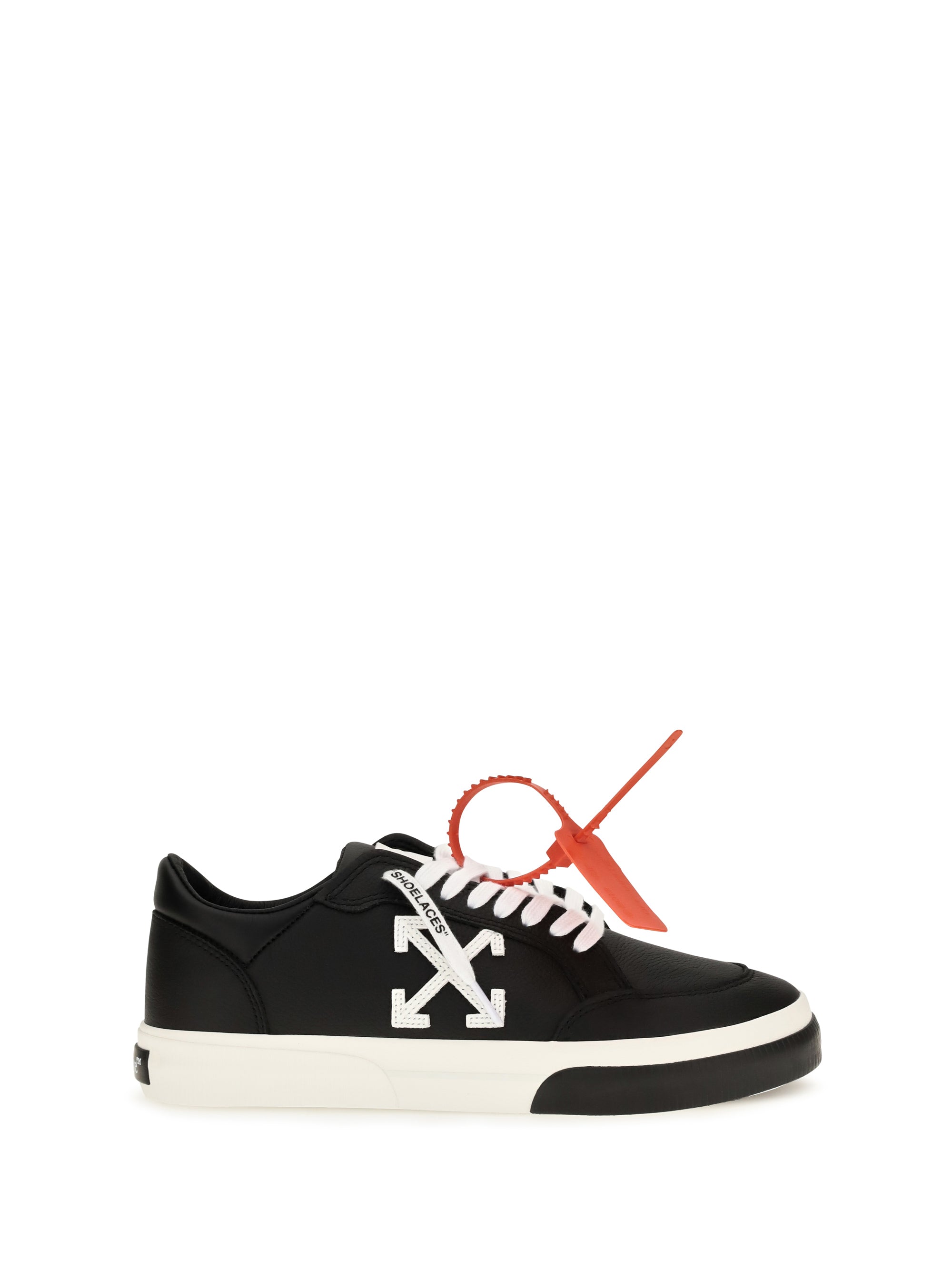Off-White Vulcanized Low Sneakers — Black