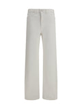 Lemaire Cotton Five-Pocket Trousers — White