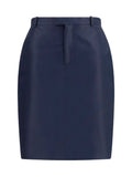 Falda de seda faille Gucci — Azul marino