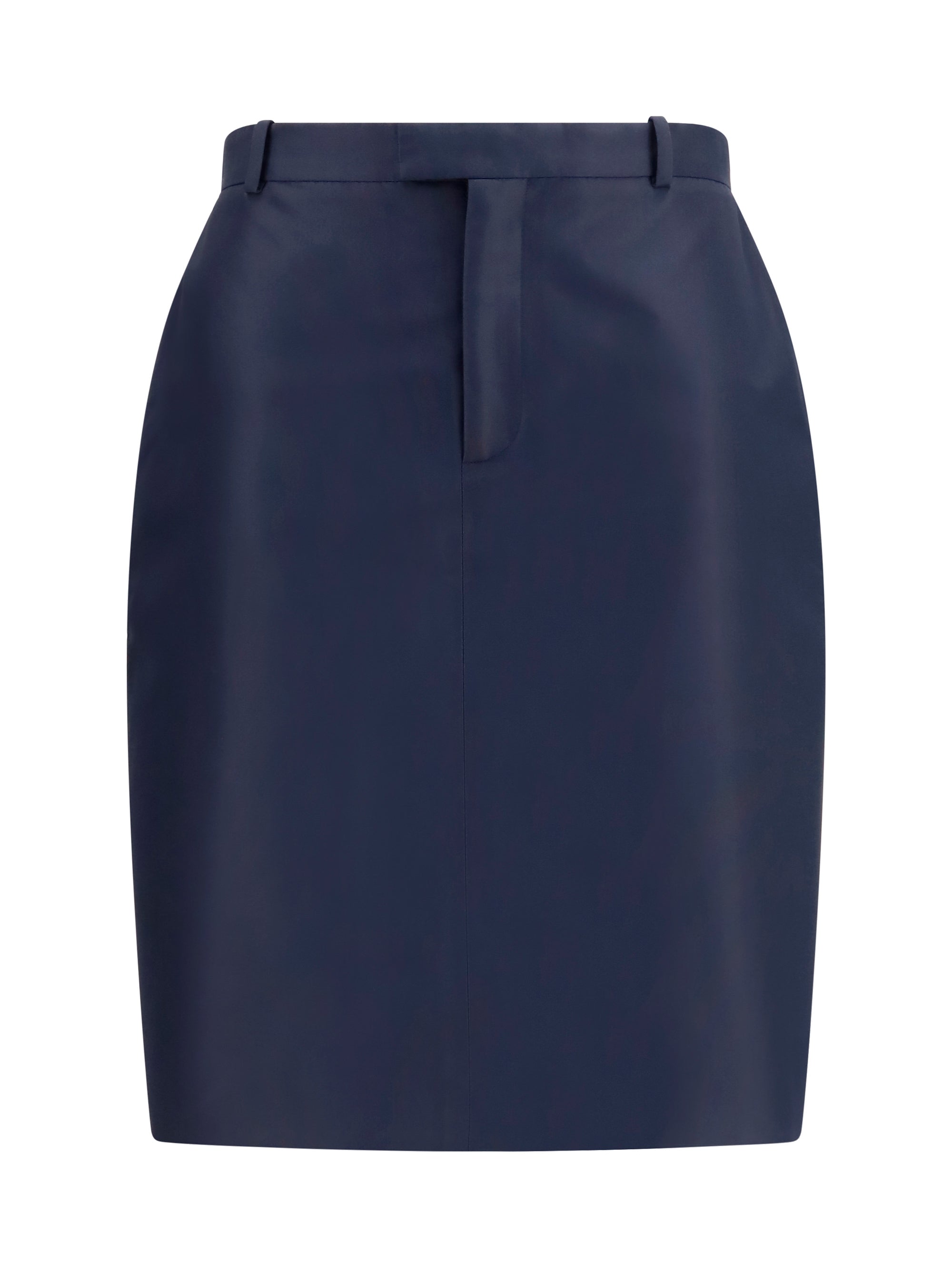 Falda de seda faille Gucci — Azul marino