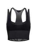 Gucci Viscose Bralette Tank Top — Black