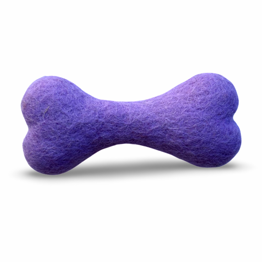 Felt Dog Bone Toy - 10cm