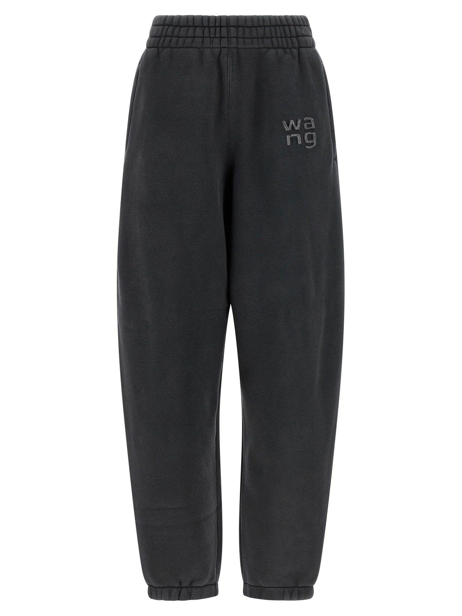 T By Alexander Wang Hotfix Logo Joggers — Black