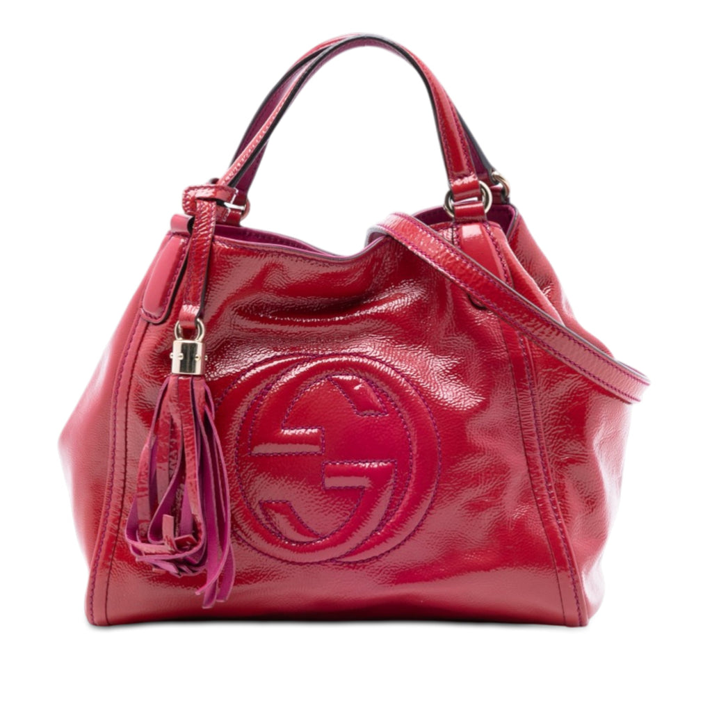Small Patent Soho Satchel