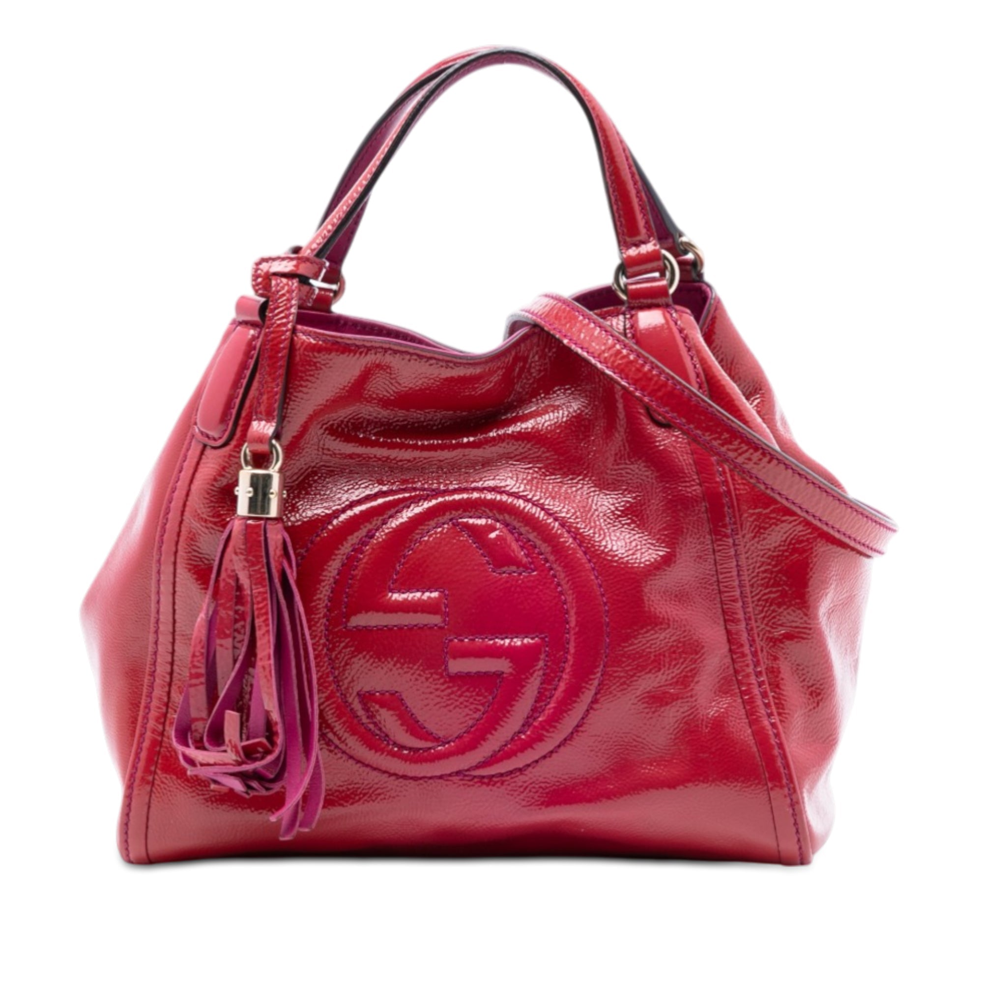 Small Patent Soho Satchel