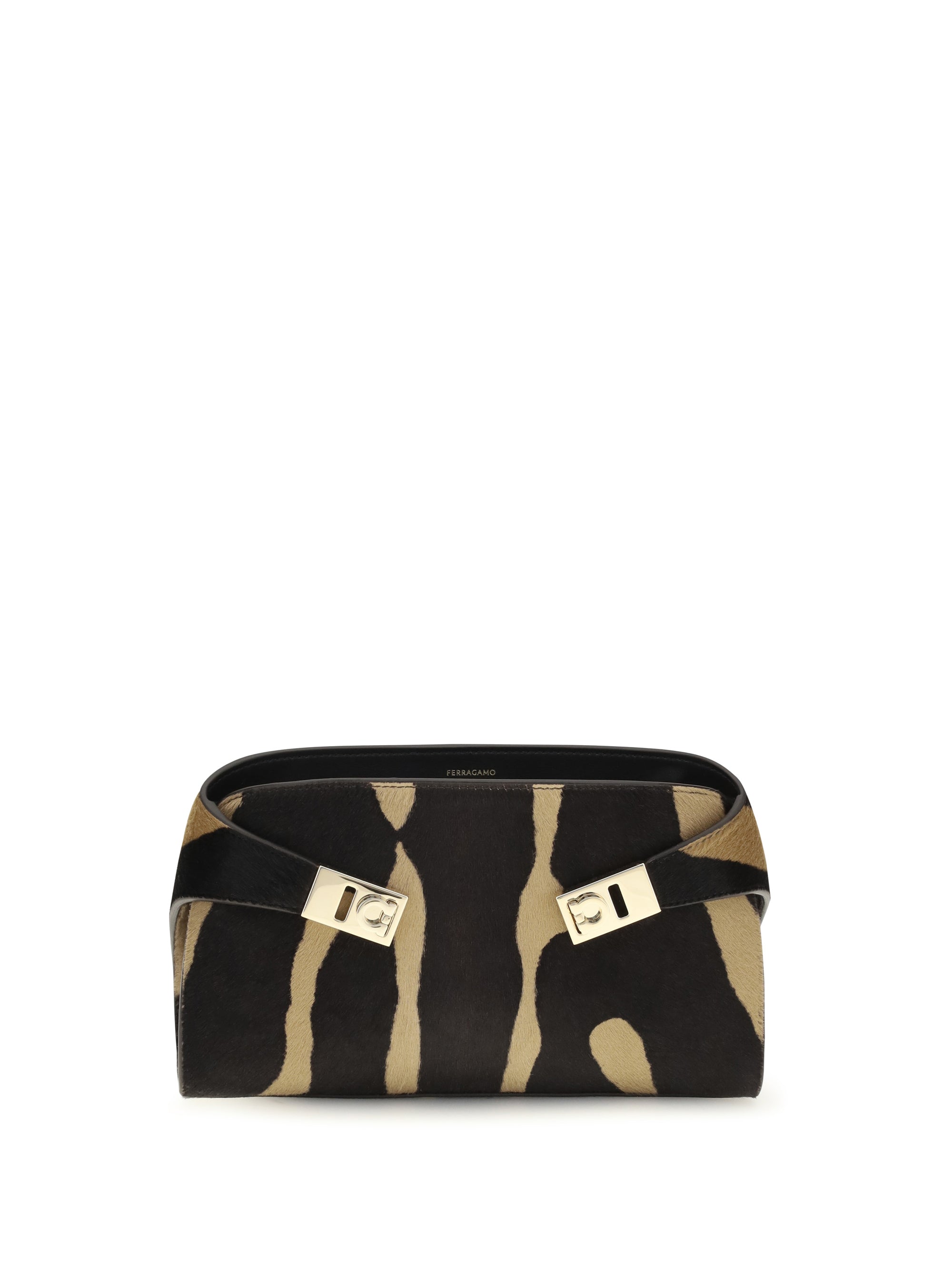 Ferragamo Hug Shoulder Bag — Black
