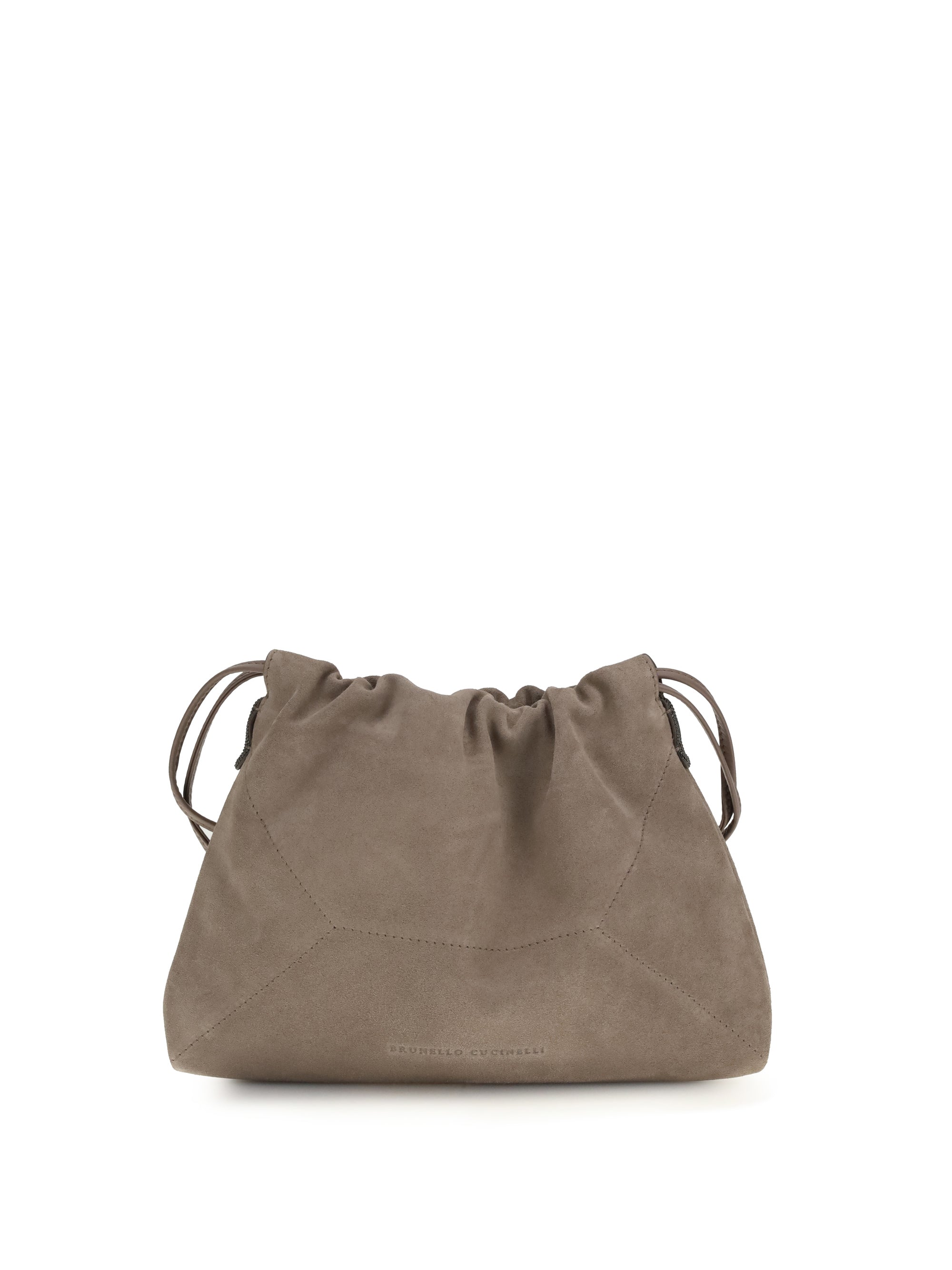 Brunello Cucinelli Pouch Shoulder Bag — Gray