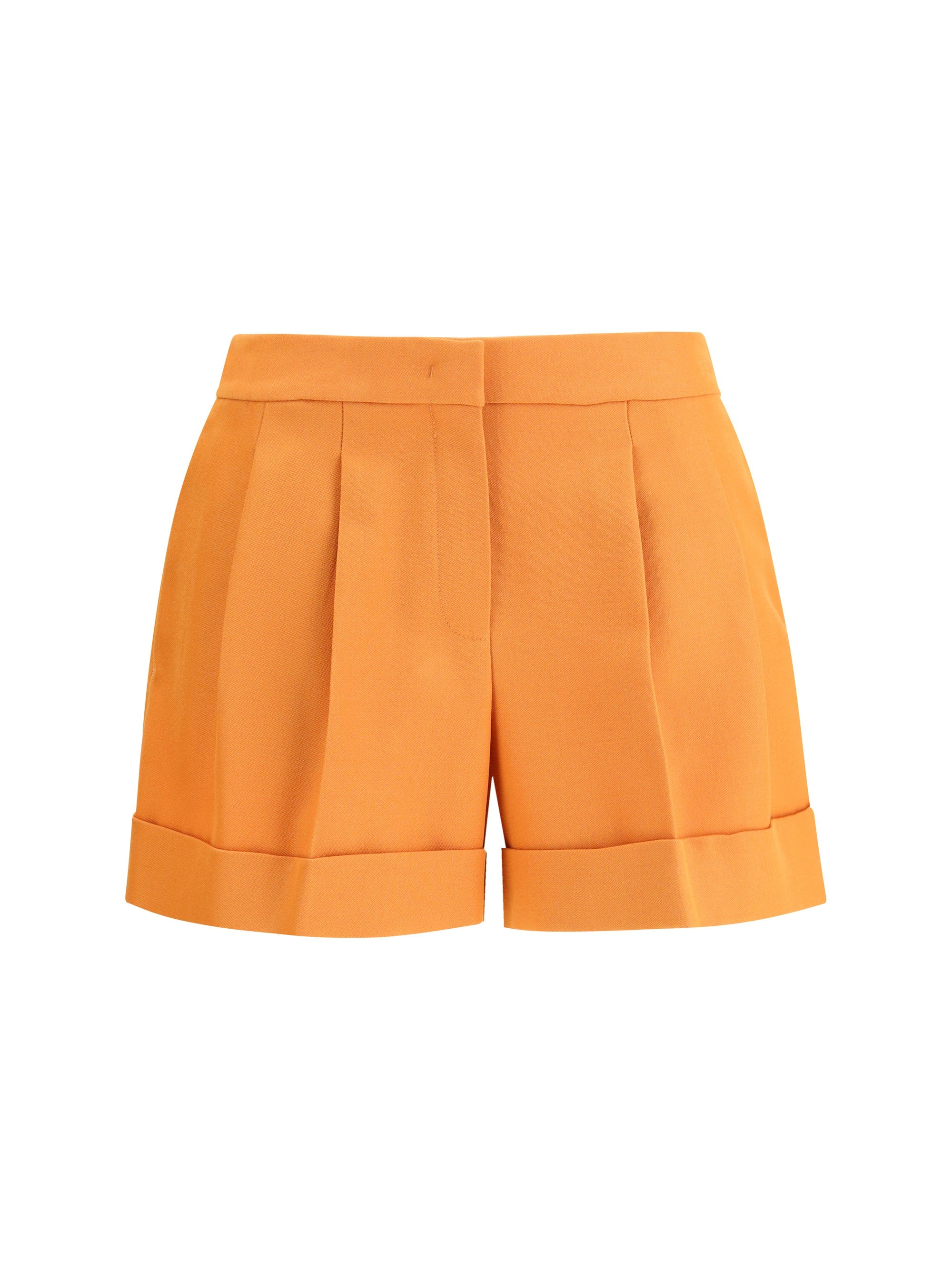 Fendi Grain Bermuda Shorts — Orange