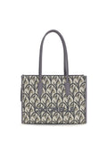 Coccinelle Jacquard Floral Tote Bag — Gray