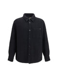 Valentino Textured High-Neck Jacket — Black