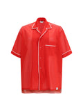 Moschino Technical Mesh with Reversed 22 Print Shirt — Red