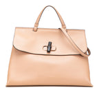 Large Calfskin Bamboo Daily Satchel