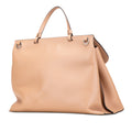 Large Calfskin Bamboo Daily Satchel