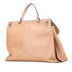 Large Calfskin Bamboo Daily Satchel