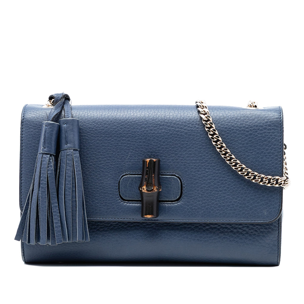Medium Leather Miss Bamboo Crossbody
