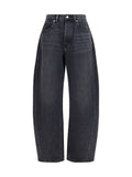 Alexander Wang Crystal Balloon Jeans — Gray