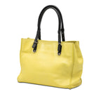 Mini Bicolor Leather Papier A4 Zip Around Tote