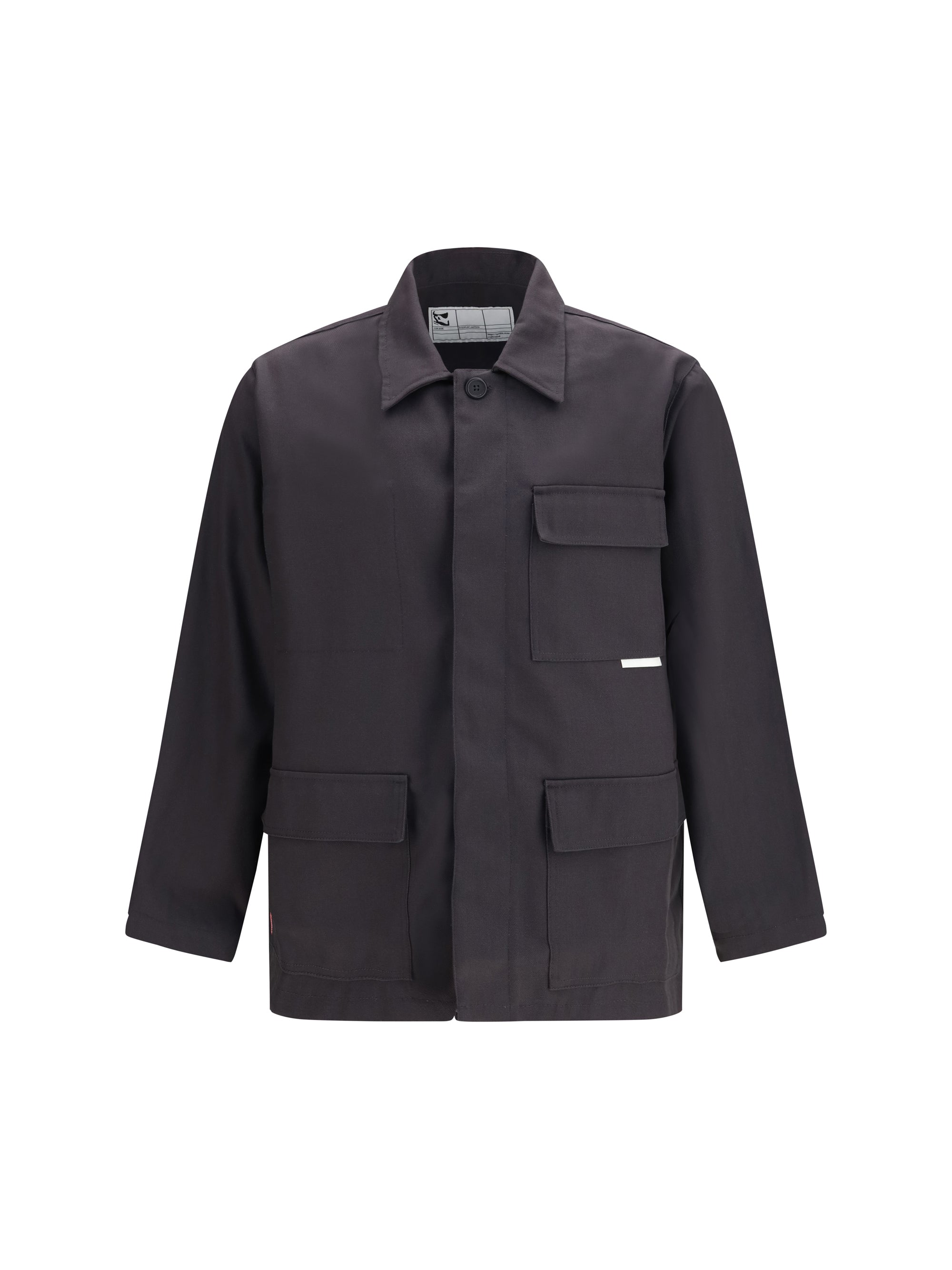 Gr10k Classic Collar Cotton-Blend Jacket — Charcoal