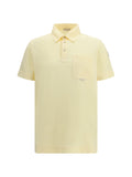 Moncler Cotton Piqué Polo Shirt — Yellow
