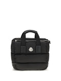 Moncler Quilted Nylon Handbag — Black