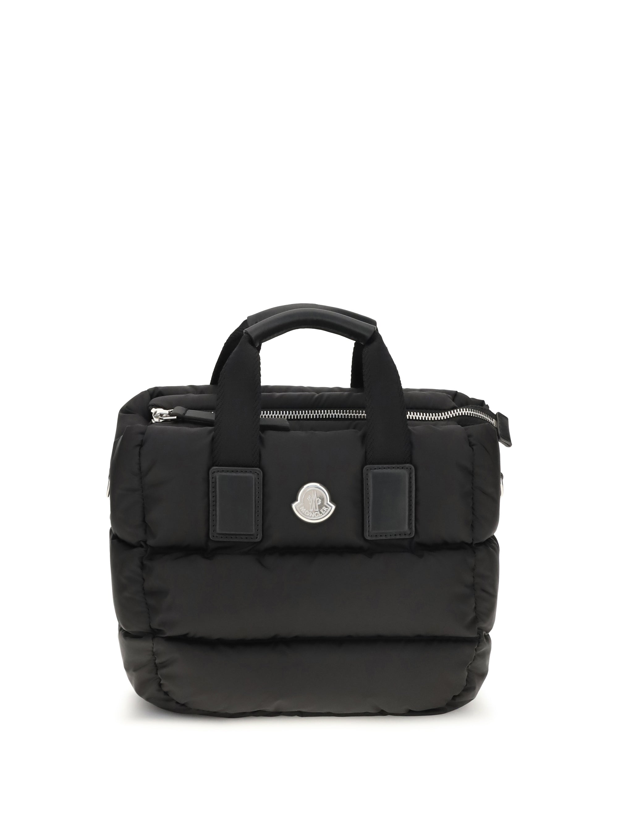 Moncler Quilted Nylon Handbag — Black