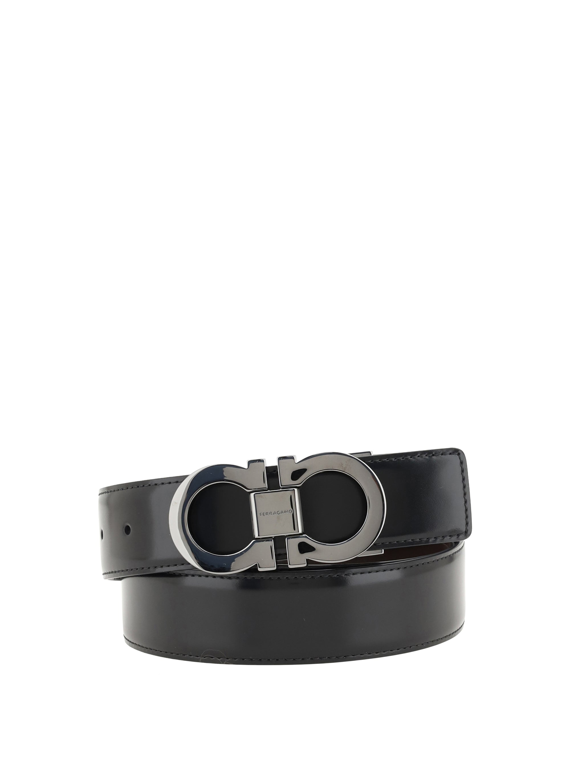 Ferragamo Gancini Belt — Black