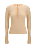 Chloé Ribbed Wool Sweater — Beige