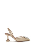 Amina Muaddi Begum Heels — Beige