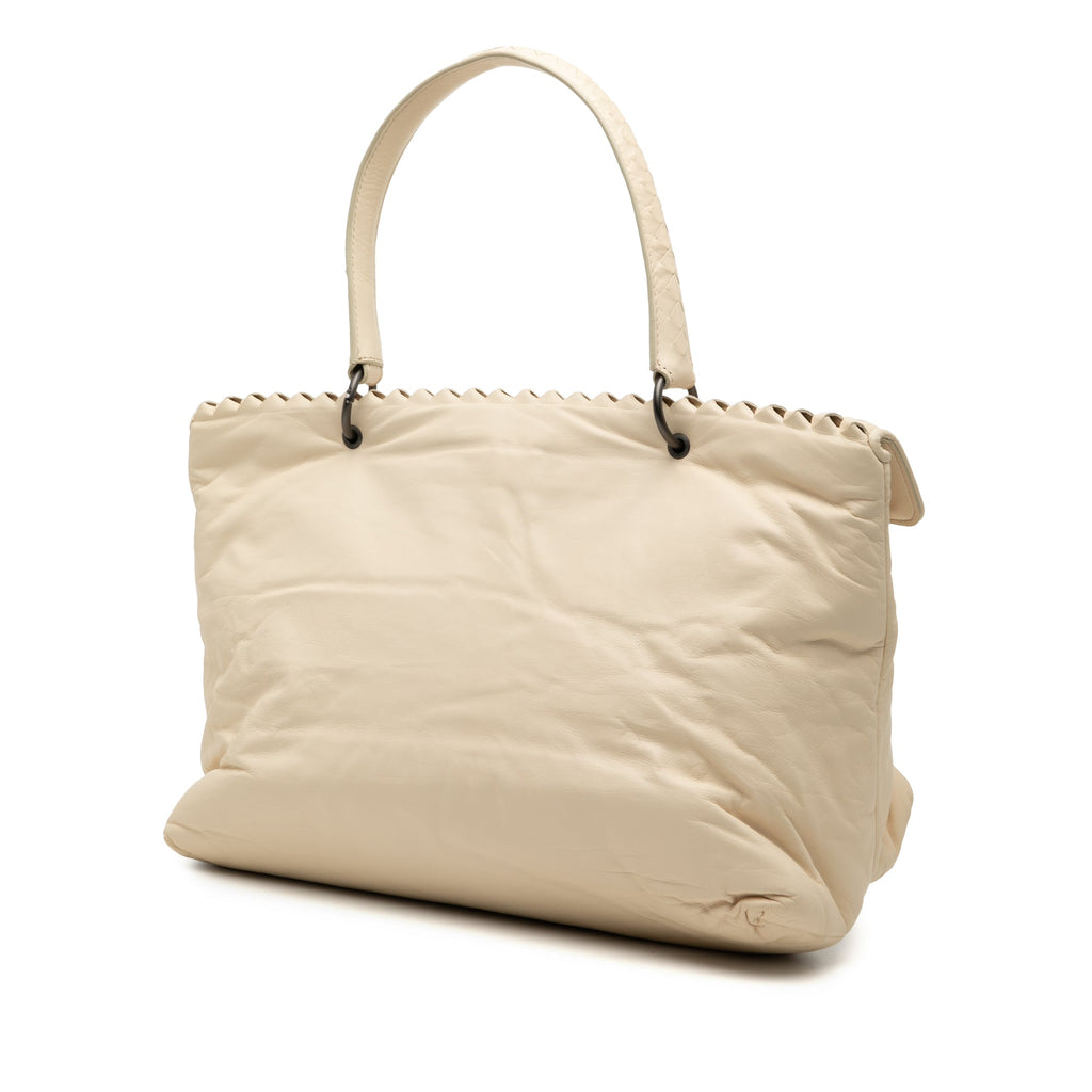 Intrecciato Trimmed Nappa Tina Handbag