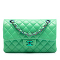 Small Classic Lambskin Rainbow Hardware Double Flap