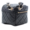 CC Quilted Lambskin Cube Wristlet Vanity Case