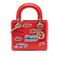 Mini Calfskin Beaded Lady Dior