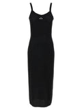 T By Alexander Wang Openwork Mesh Dress — Black