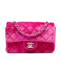 Mini Rectangular Classic Velvet Single Flap
