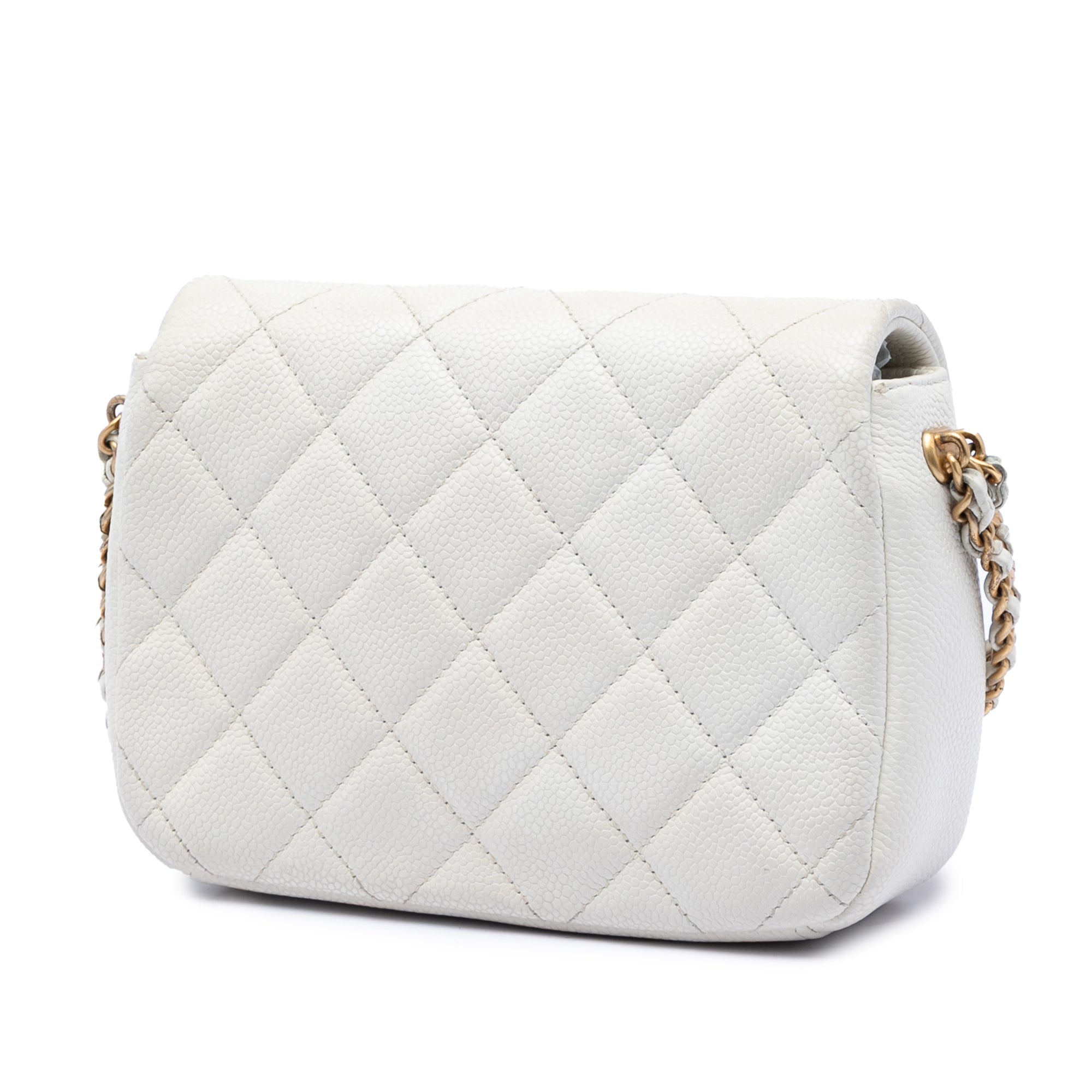Mini Quilted Caviar Chain Soul Flap