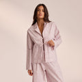 Lounge Underwear Cotton Pyjama Shirt - Lilac