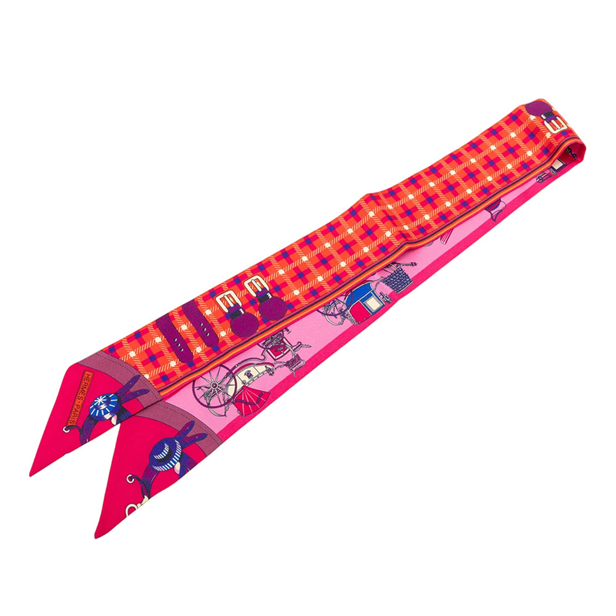 Les Voitures Nouvelles Silk Twilly Scarf