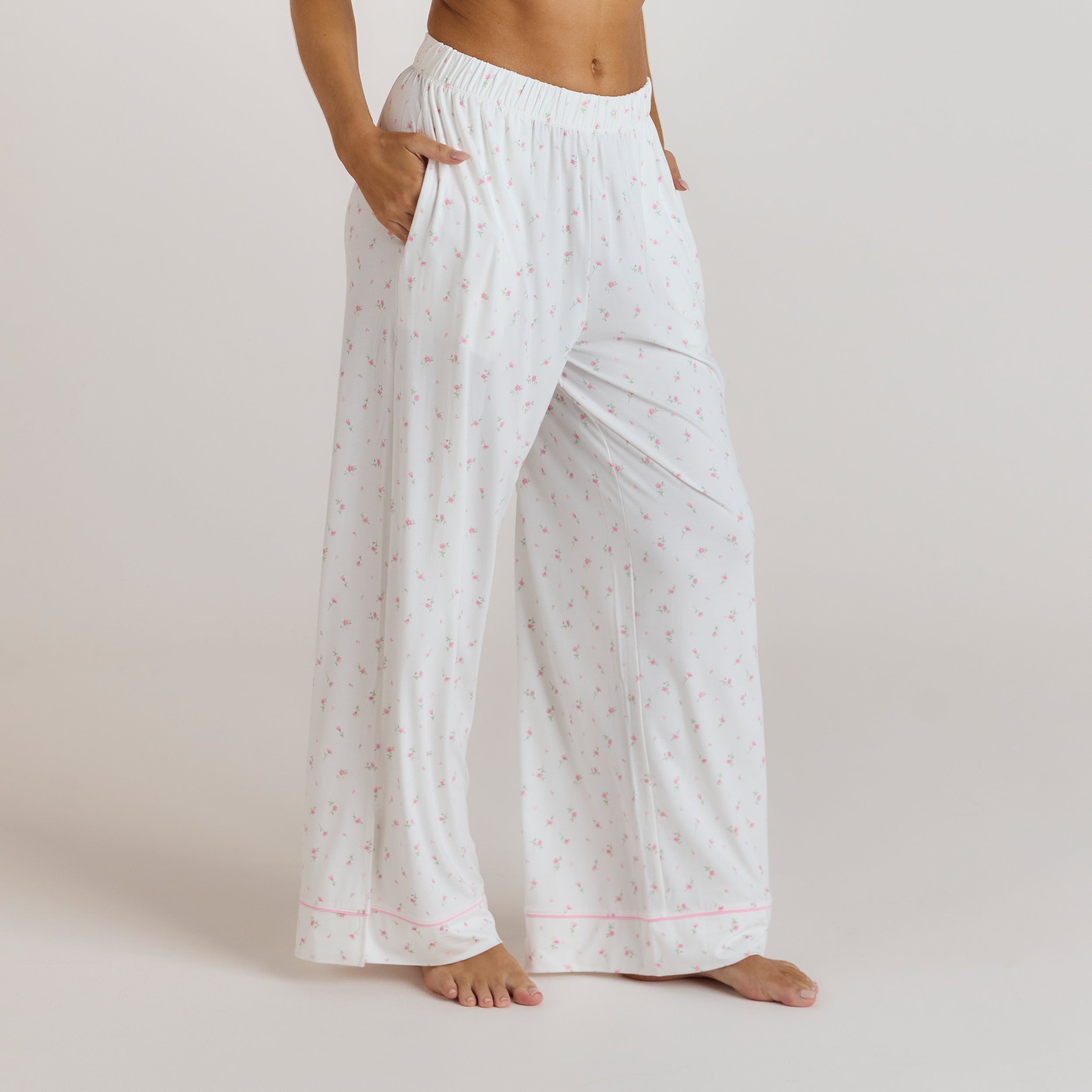 Lounge Underwear Modal Pyjama Bottoms - Floral Print