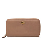 GG Marmont Calfskin Zip Around Wallet
