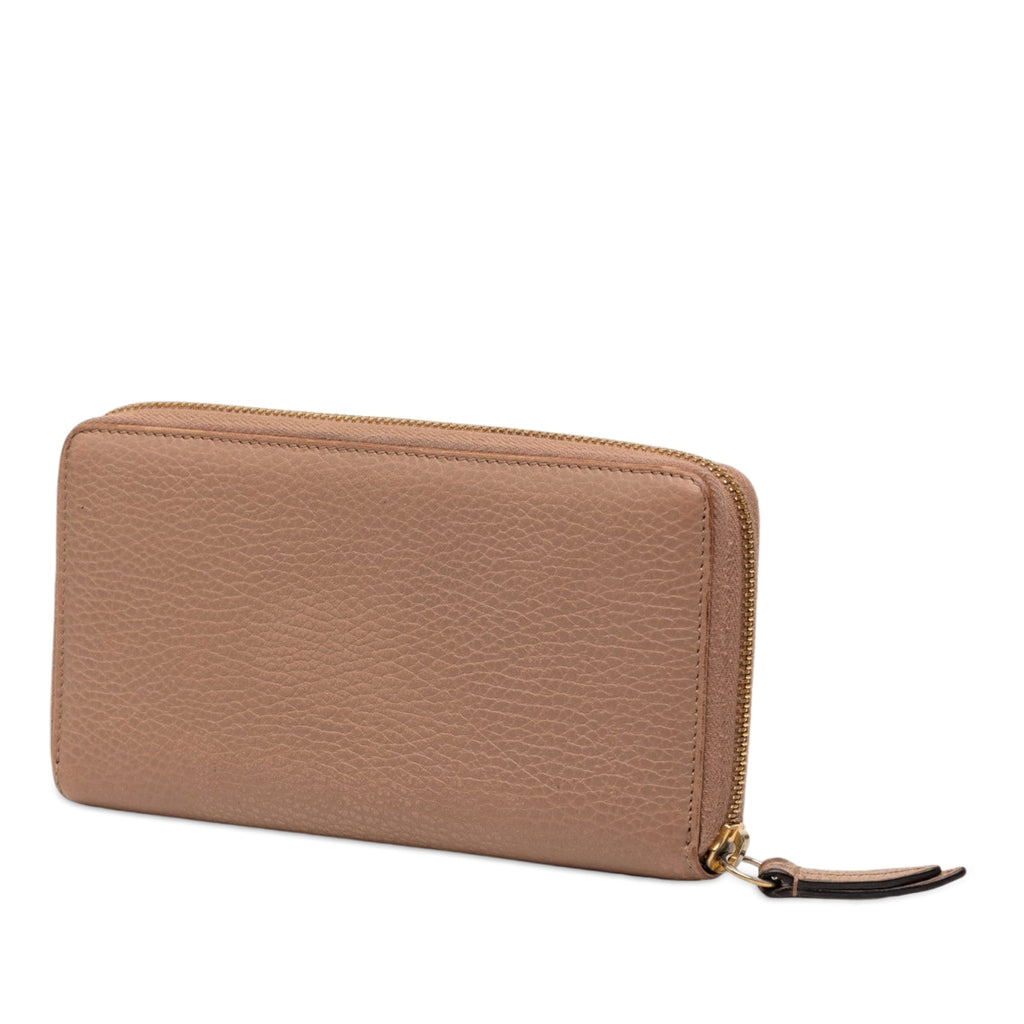 GG Marmont Calfskin Zip Around Wallet