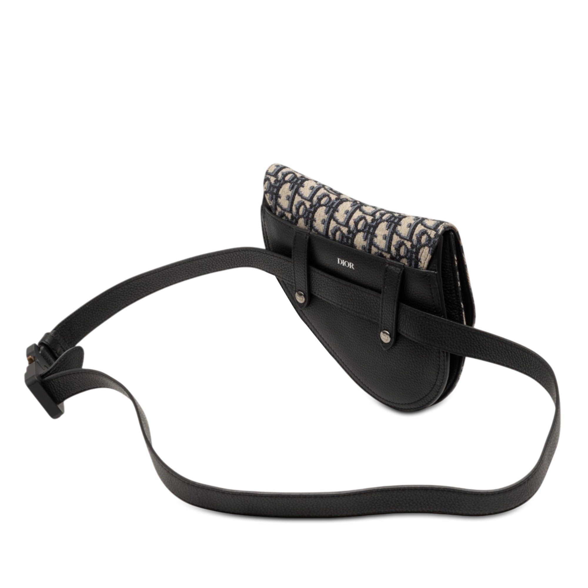 Oblique Canvas Saddle Belt Bag