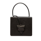 Textured Leather Barcelona Top Handle Bag