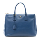 Large Saffiano Lux Galleria Double Zip Tote