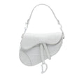 Oblique Embossed Calfskin Saddle Bag