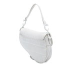 Oblique Embossed Calfskin Saddle Bag