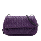 Mini Nappa Intrecciato Expandable Chain Flap Crossbody